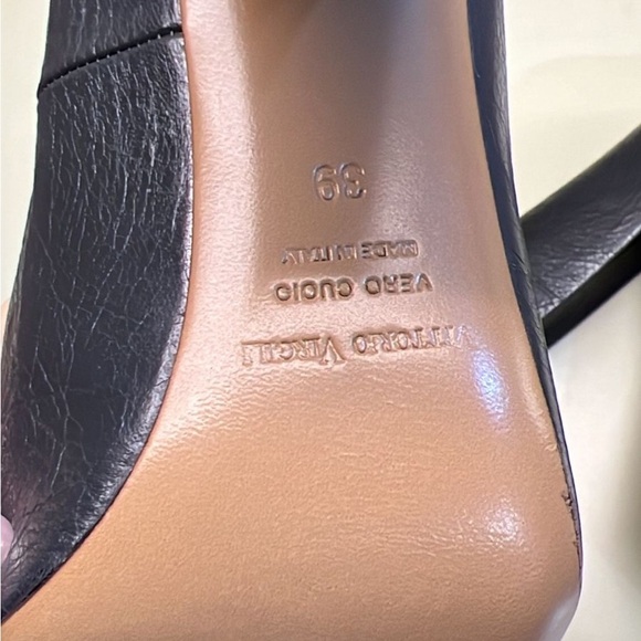 Vittorio Virgili made in Italy Black High Heeled Pumps made in Italy - Picture 8 of 8